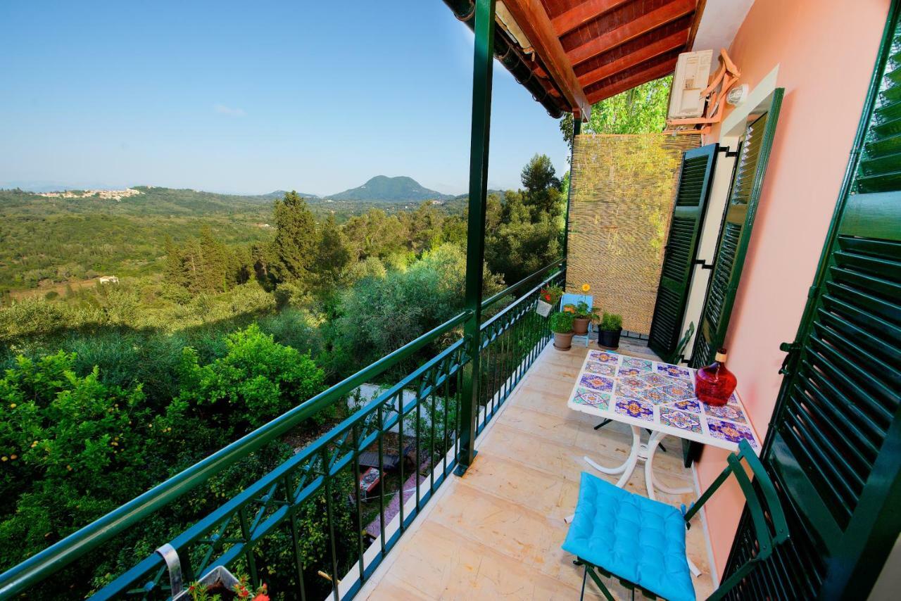 Aurora Apartment Corfu Pelekas Eksteriør billede